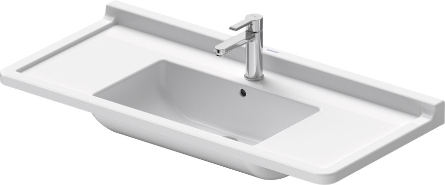 DURAVIT STARCK 3 umyvadlo 105 cm, s otvorem pro baterii a přepadem
