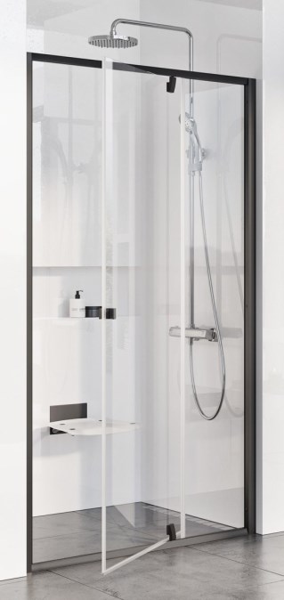 RAVAK PIVOT PDOP2-120 sprchové dveře 120x190 cm, pivotové, black/sklo transparent