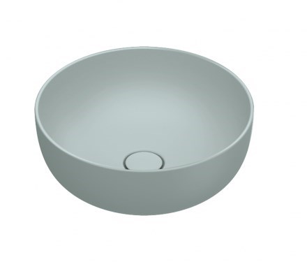 CATALANO SFERA umyvadlová mísa 42 cm, bez přepadu, Cataglaze+Silver Titanium, acqua matt