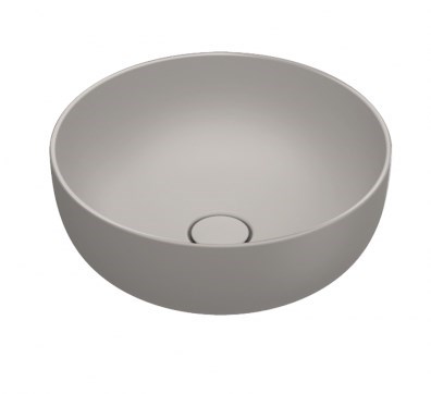 CATALANO SFERA umyvadlová mísa 42 cm, bez přepadu, Cataglaze+Silver Titanium, tortora matt