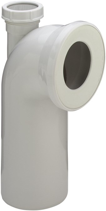 VIEGA 3811.1 připojovací oblouk 90° DN100/50, 230mm, odpad, plast, alpská bílá