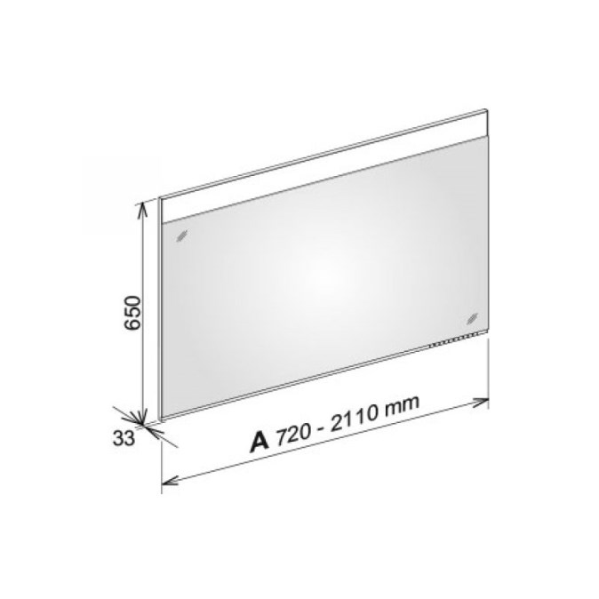 KEUCO EDITION 400 PLANNING zrcadlo 175x65 cm, s osvětlením, s regulací stmívání a teploty světla, s vyhříváním, se senzorem