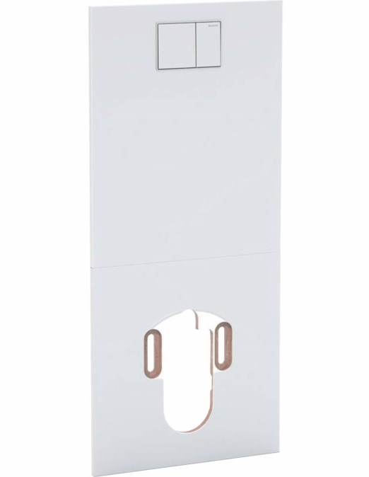 GEBERIT AQACLEAN krycí deska, designová, pro kompletní WC AquaClean, laminát, alpská bílá