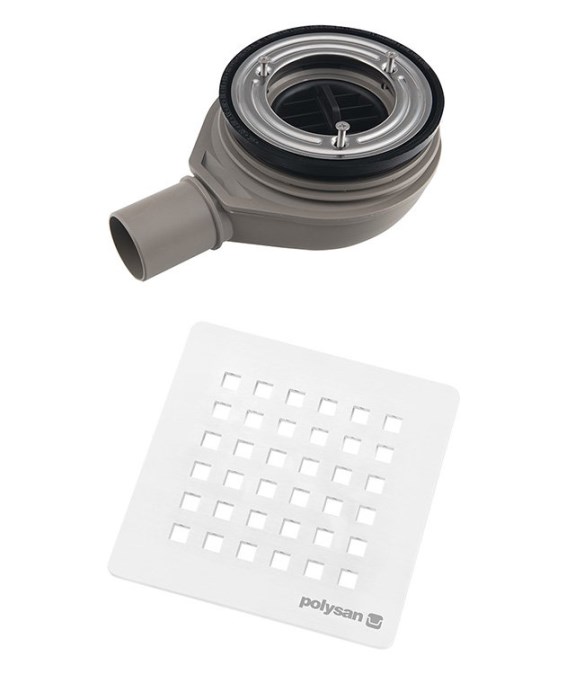 POLYSAN FLEXIA nízký vaničkový sifon pr. 90 mm, bílá