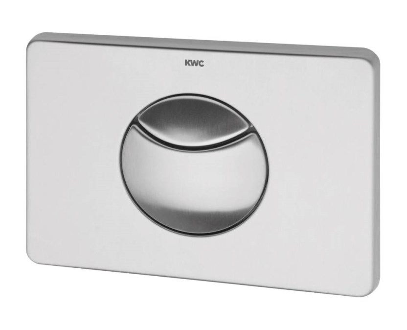 KWC AQUA555 ovládací tlačítko pro dvě splachování, ocel, nerez