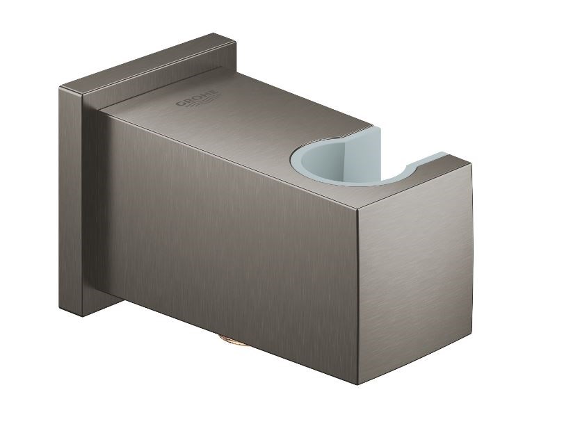 GROHE EUPHORIA CUBE držák ruční sprchy s připojením na vodu, kartáčovaný hard graphite