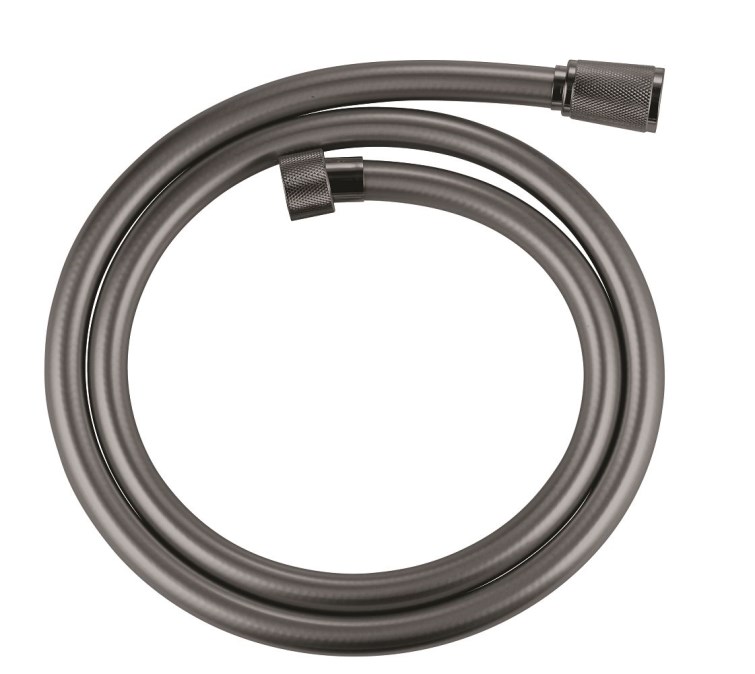 GROHE SILVERFLEX sprchová hadice 1250 mm, hladká, TwistStop, AntiFold, plast, hard graphite