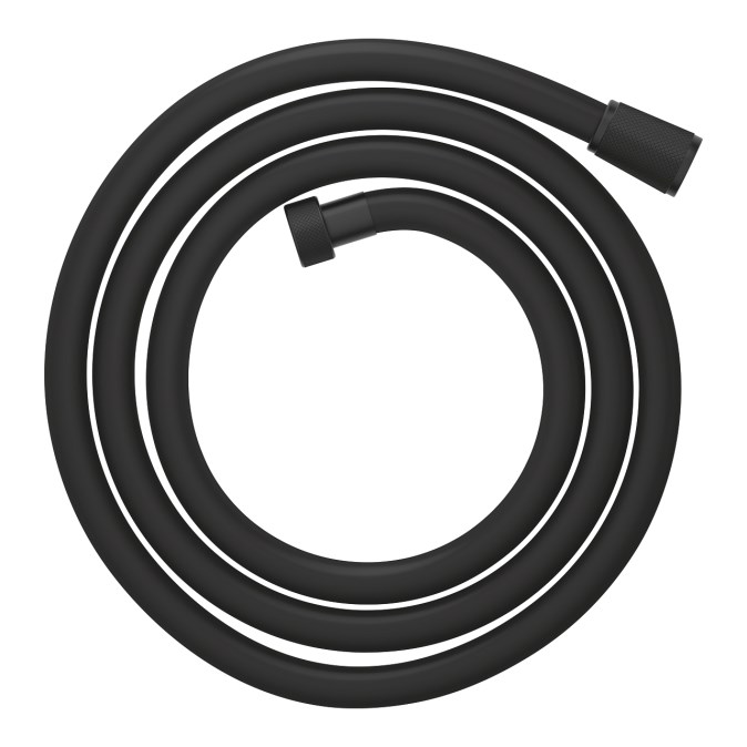 GROHE SILVERFLEX sprchová hadice 1750 mm, hladká, TwistStop, AntiFold, plast, phantom black