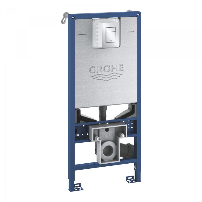 GROHE RAPID SLX montážní prvek pro WC 113 cm, se splachovací nádržkou a s tlačítkem, chrom