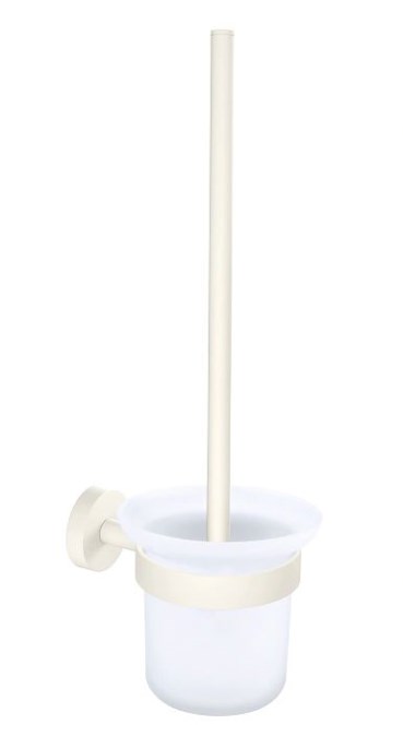 TESA MOON WHITE WC štětka, nástěnná, sklo, bílá