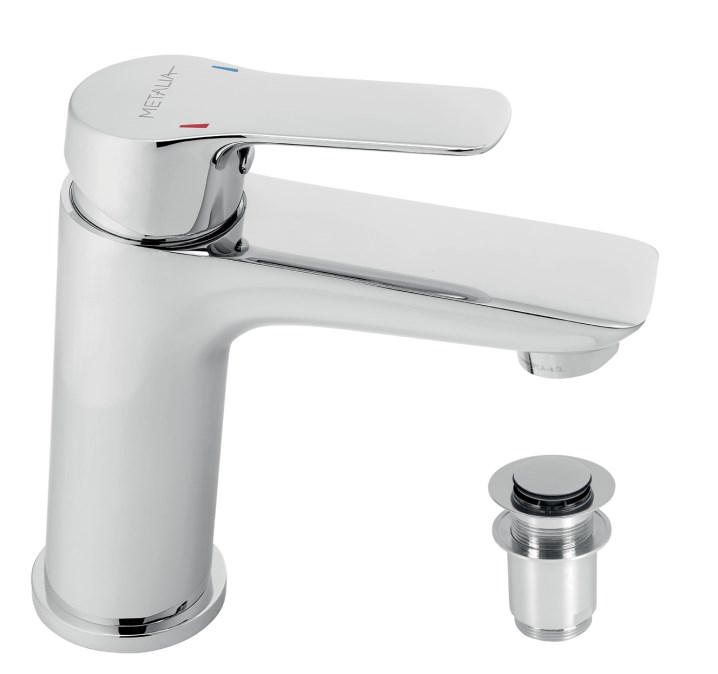 NOVASERVIS METALIA 54 umyvadlová stojánková faucets, odtokovou soupravou, Eco, chrome