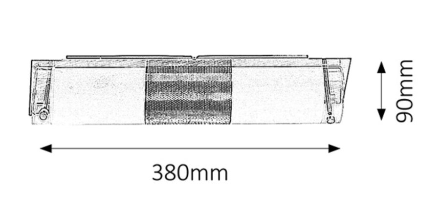RABALUX PERIODIC nástěnné svítidlo E14, 380 mm, chrom