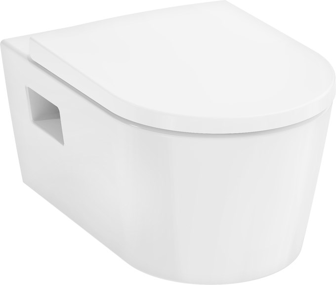 HANSGROHE ELUPURA ORIGINAL S závěsné WC se sedátkem, AquaChannel Flush splachování
