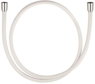 KLUDI SUPARAFLEX SILVER/WHITE sprchová hadice 1600 mm, hladká, s ochranou proti překroucení, plast, bílá/chrom