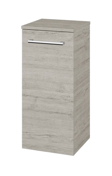 DŘEVOJAS DOS SND 35 nízká schrank 35,5x36x79,3 cm, 1 türen, panty vlevo, úchytka chrom, oregon