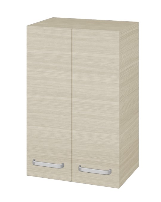 DŘEVOJAS SYD2 50 nízká skříňka 50x35,2x77,1 cm, 2 dvířka, úchytka hliník mat, dub