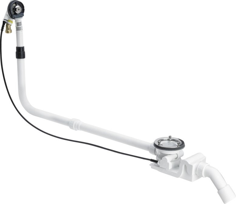 VIEGA ROTAPLEX TRIO 6141.72 vanový siphon 107 cm, s napouštěním přepadem, bovden