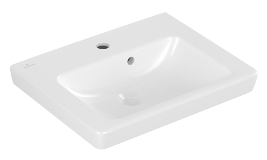 VILLEROY & BOCH SUBWAY 2.0 waschtisch 50 cm, s otvorem pro baterii a přepadem, CeramicPlus