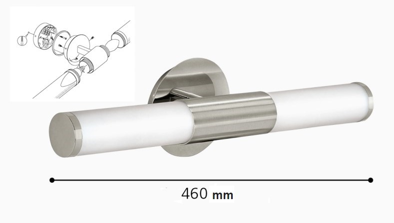 EGLO PALMERA nástěnné svítidlo E14, 2x40 W, 460 mm