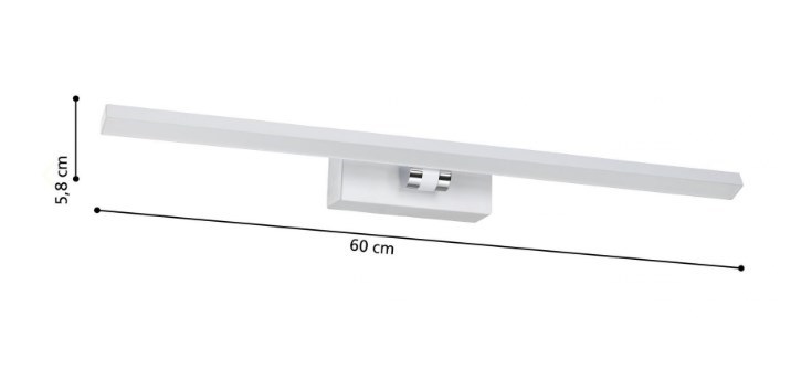 EGLO VERDELLO nástěnné LED svítidlo, 3000 K/6500 K, 750 lm, 600 mm, chrom