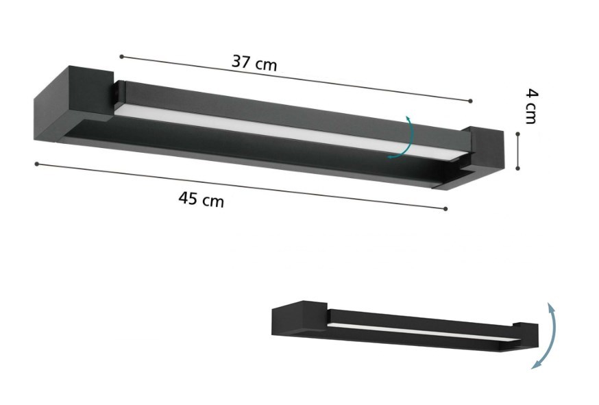EGLO GEMILIANA nástěnné LED svítidlo, 4000 K, 1000 lm, 450 mm