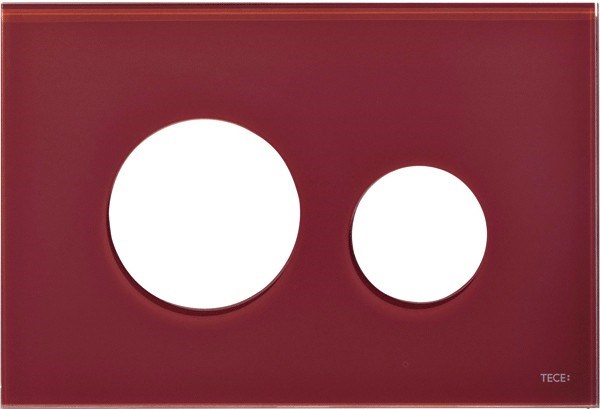 TECE LOOP kryt 220x150mm, pro kombinaci s tlačítkovou deskou, sklo/rubínově červená