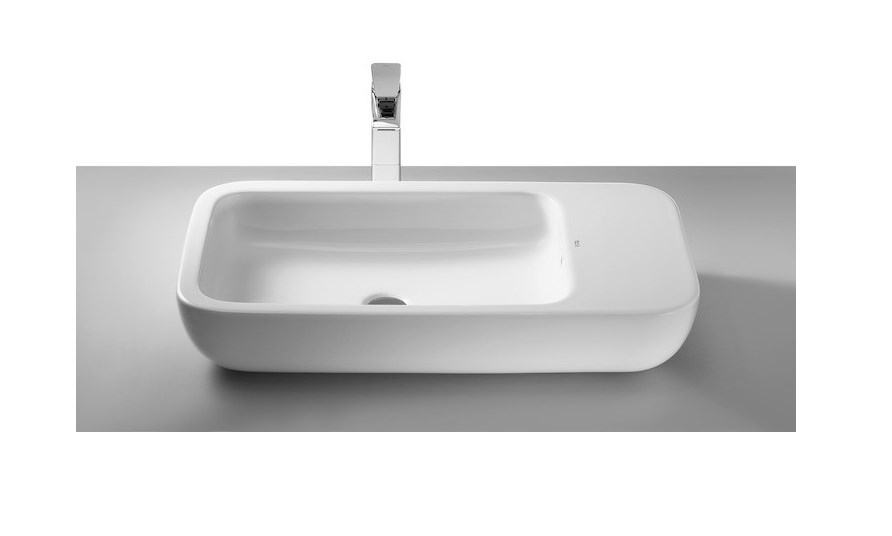 ROCA KHROMA umyvadlo na desku 75 cm, bez přepadu