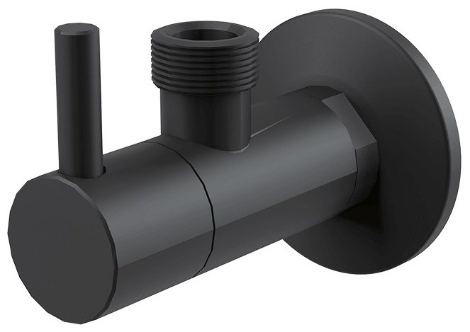 ALCA rohový valve 1/2"x1/2", s filtrem, matt black