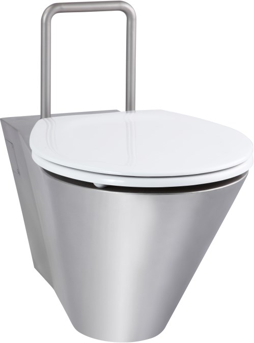 AZP BRNO bezbariérové závěsné WC, se sedátkem, nerez