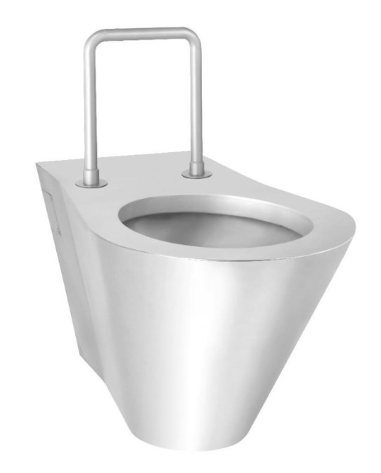 AZP BRNO bezbariérové závěsné WC, nerez
