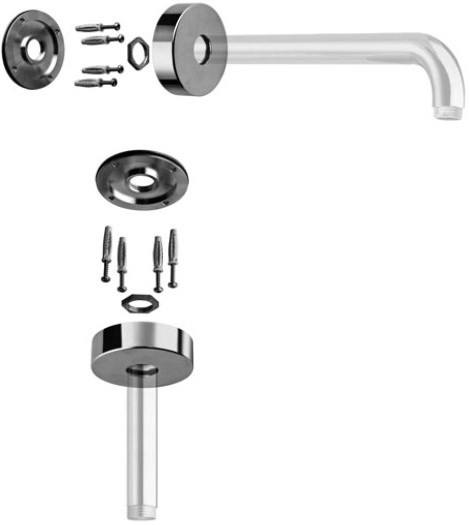 CRISTINA podpůrný fixační set 75x22mm, chrome