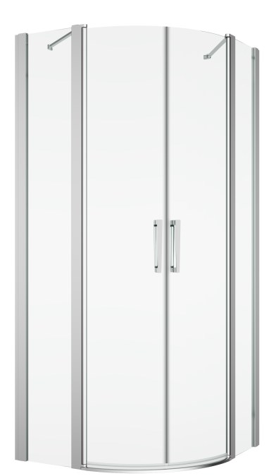 RONAL DIVERA D22ERB sprchový kout 110x120 cm, R550, křídlové dveře, aluchrom/čiré sklo
