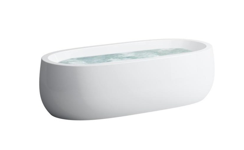 LAUFEN ILBAGNOALESSI ONE volně stojící vana 183x87 cm, pro 2 osoby, senzorové ovládání, LED osvětlení, solid surface