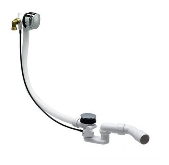 LAUFEN ILBAGNOALESSI ONE vanový siphon, s napouštěním přepadem, bovden, chrom
