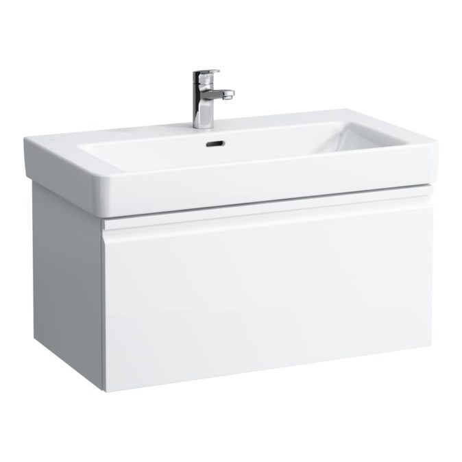 LAUFEN PRO S schrank pod waschtisch 80,9x45x39,7 cm, 1 zásuvka, lesklá weiß
