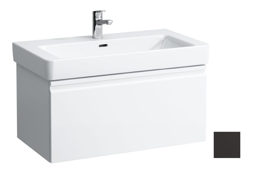 LAUFEN PRO S cabinet pod basin 80,9x45x39,7 cm, 1 zásuvka, grafit, mat