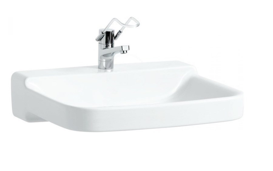 LAUFEN PRO LIBERTY bezbariérové umyvadlo 65 cm, s otvorem pro baterii, bez přepadu