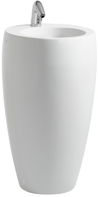 LAUFEN ILBAGNOALESSI ONE umyvadlo na podlahu 53 cm, s otvorem pro baterii, skrytý přepad, LCC