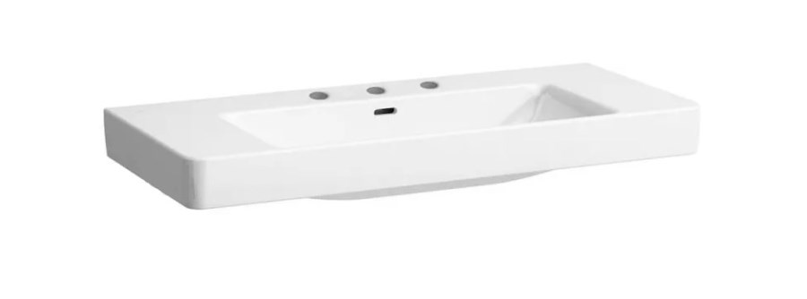 LAUFEN PRO S basin 105 cm, se 3 otvory pro baterii a přepadem