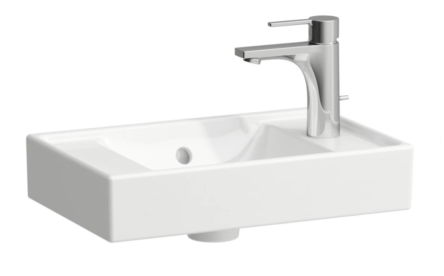 LAUFEN FIORA umývátko 45 cm, s otvorem pro baterii vpravo, s přepadem