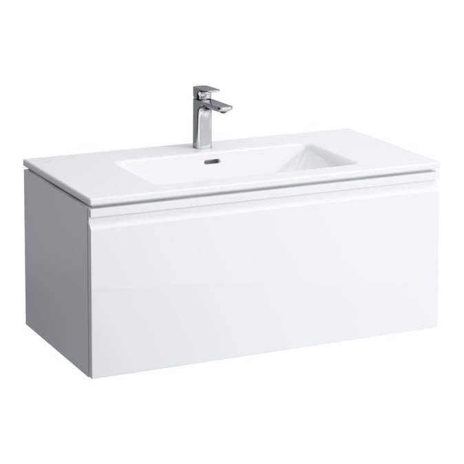 LAUFEN PRO S skříňka s umyvadlem 100x50x46 cm, 1 zásuvka, lesklá bílá