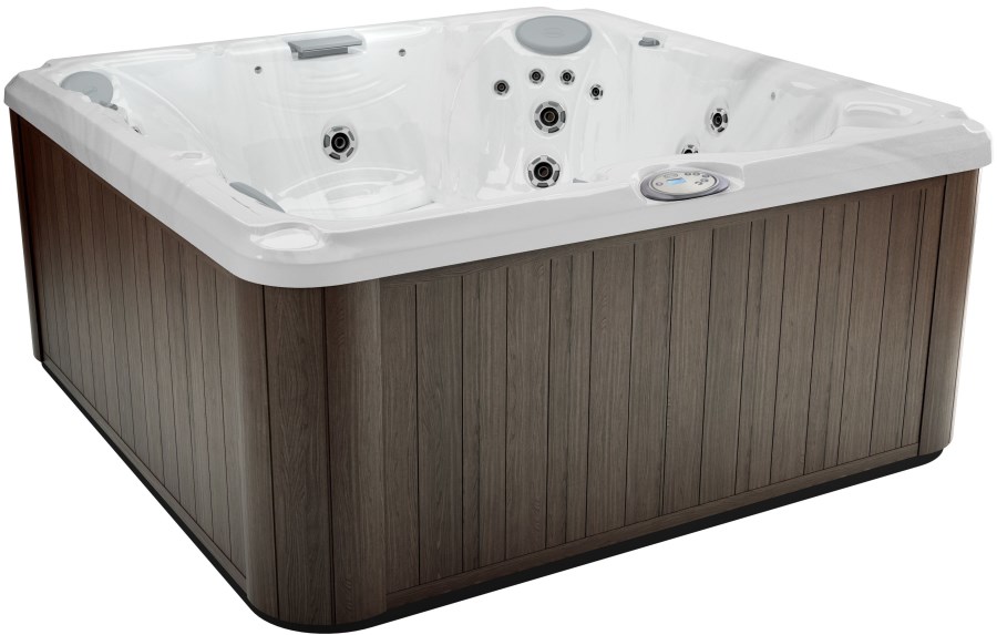JACUZZI J-235 vířivka 213,5x213,5 cm, pro 6 osob, 35 trysek, s termokrytem, s osvětlením, platinum/silverwood