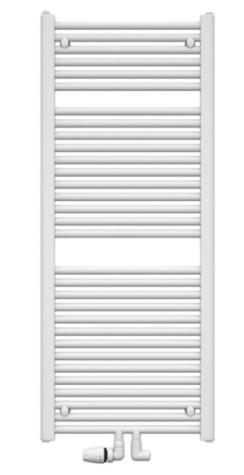 KORADO KORALUX LINEAR MAX - M koupelnový radiátor 1820/450, spodní středové připojení, červená RAL3001