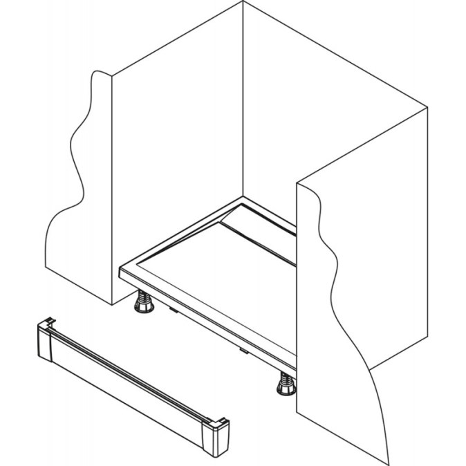 RONAL LIVADA PWII přední panel 90 cm, matná černá