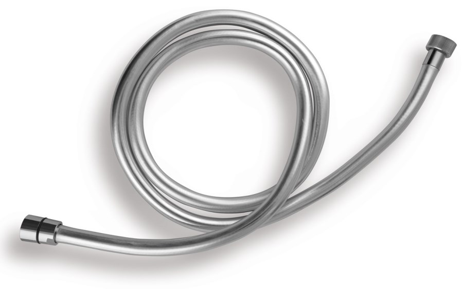 NOVASERVIS sprchová hadice 1200 mm, hladká, Anti-twist, plast, stříbrná