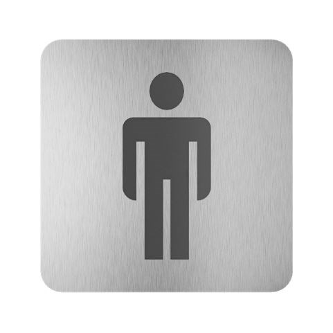 SANELA piktogram WC muži, nerez ocel