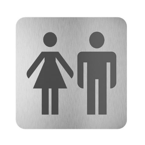 SANELA piktogram WC muži i ženy, nerez ocel