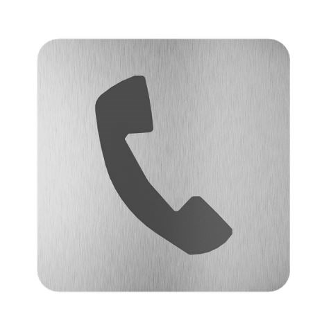 SANELA piktogram Telefon, nerez ocel