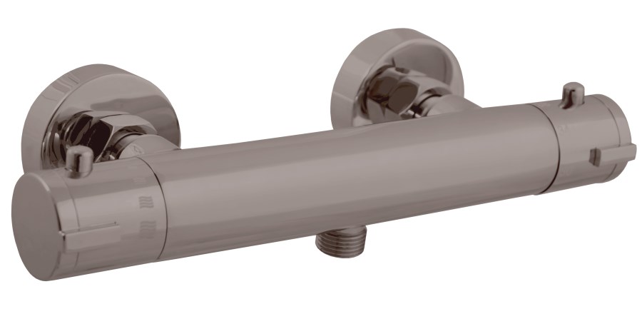 RAV SLEZÁK VERONA sprchová nástěnná termostatická baterie, kartáčovaný metal grey